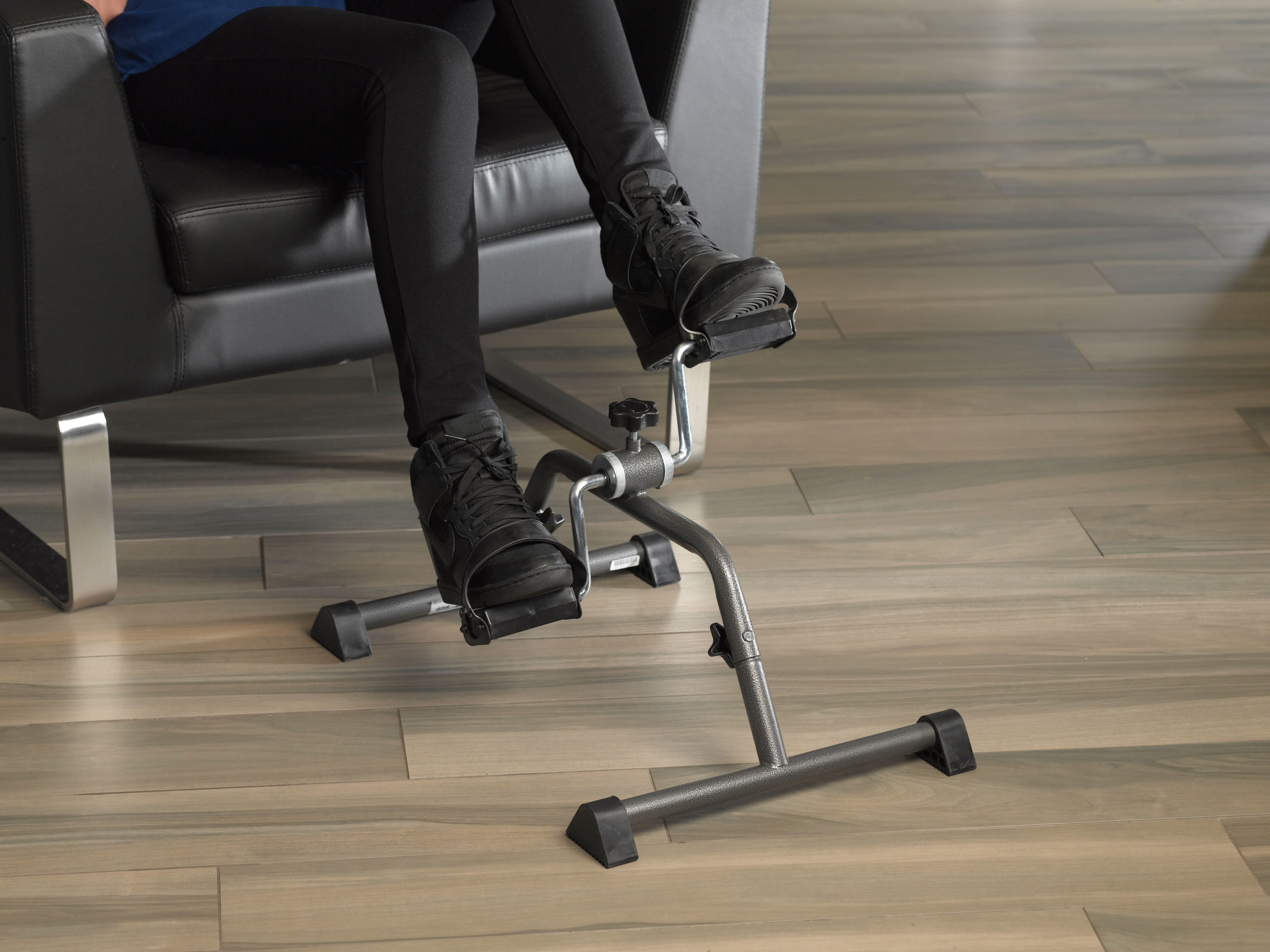 Drive Medical Exercise Peddler with Attractive Silver Vein Finish - Image 3