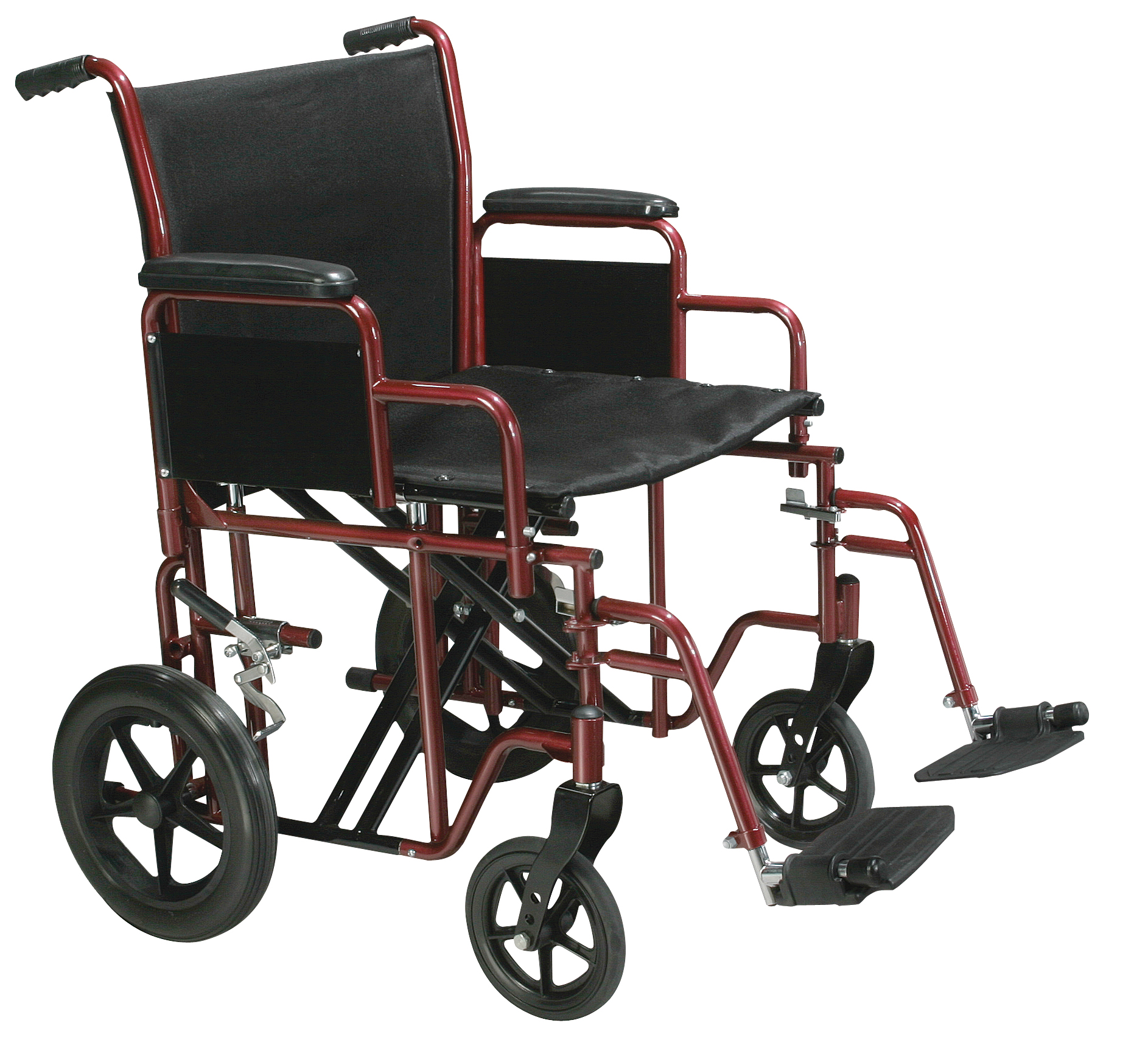 Drive Medical Bariatric Heavy Duty Transport Wheelchair with Swing Away Footrest - Image 2