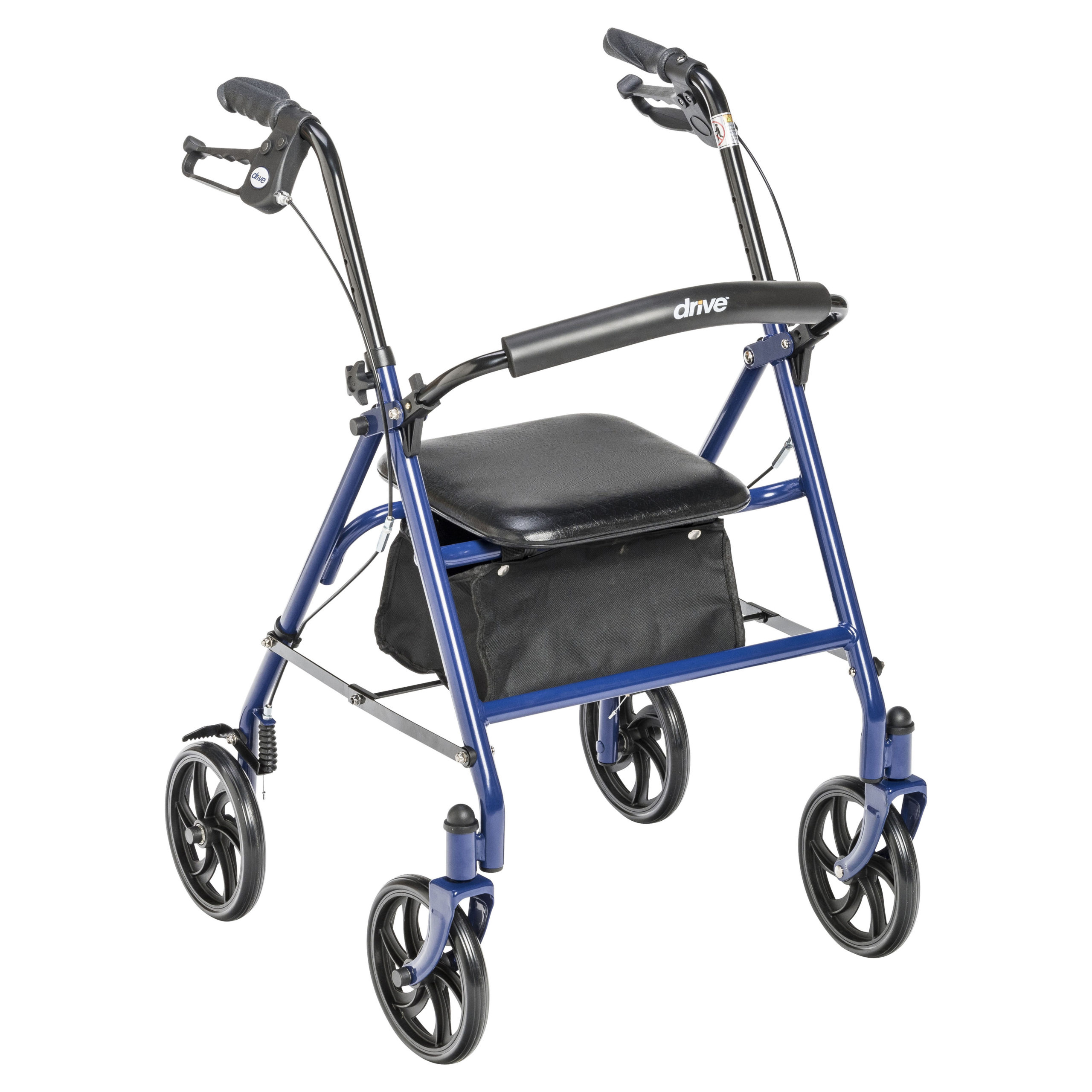 Drive Medical Durable 4 Wheel Rollator with 7.5" Casters - Image 2