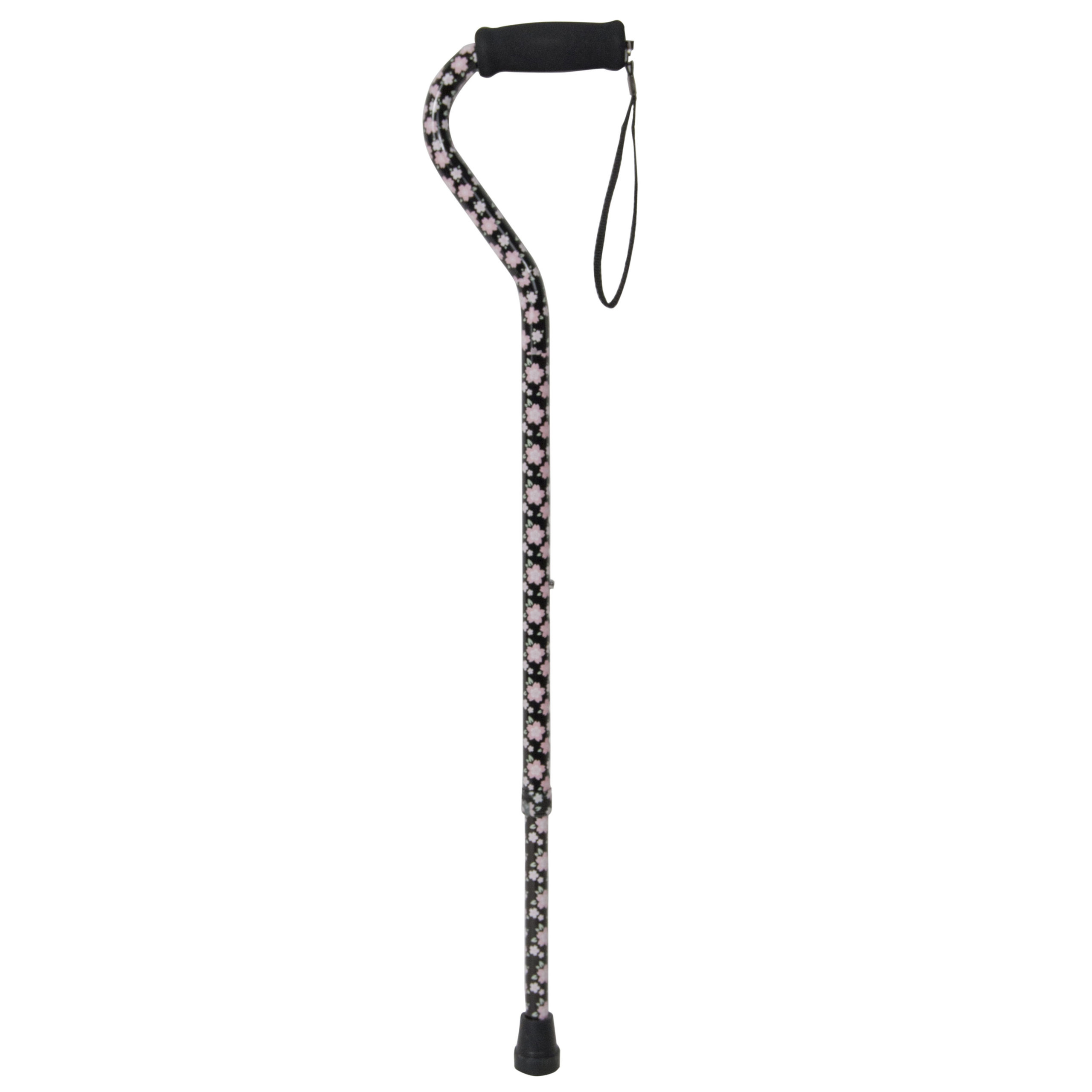 Drive Medical Foam Grip Offset Handle Walking Cane