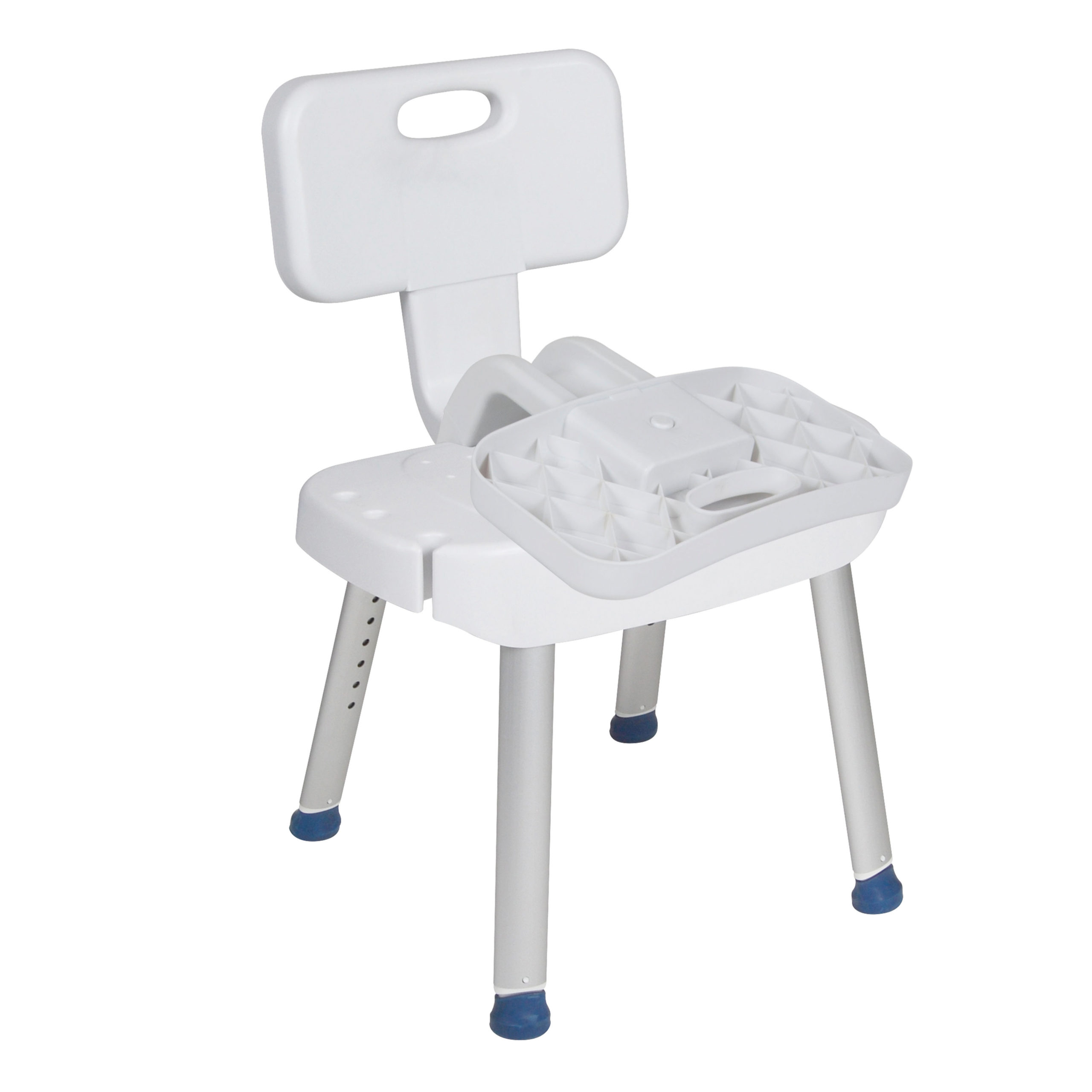 Drive Medical Bathroom Safety Shower Chair with Folding Back - Image 3