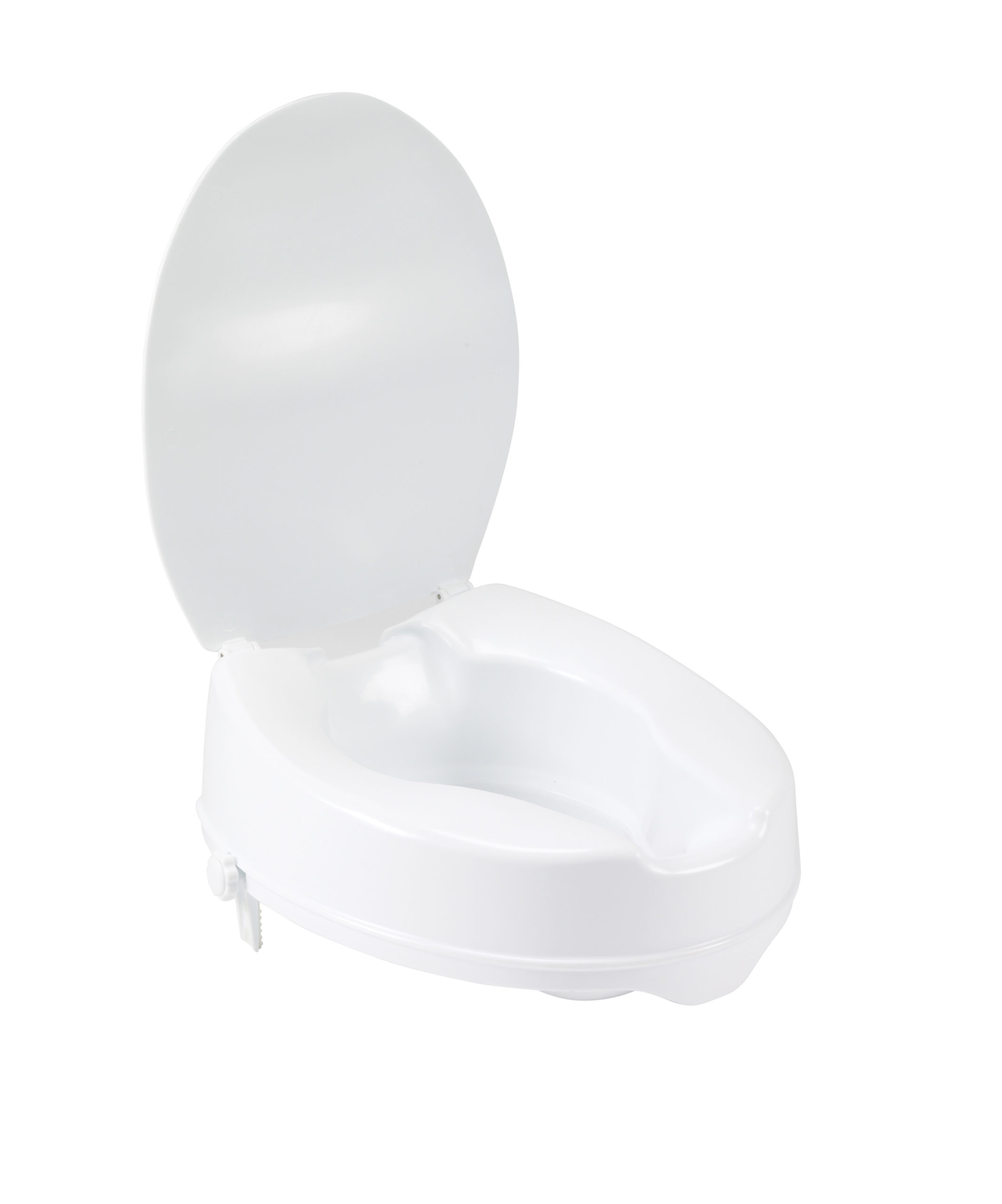 Drive Medical Raised Toilet Seat with Lock and Lid - Standard Seat - 4" - Image 2