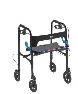 Drive Medical Adult Clever Lite Walker with 8" Wheels