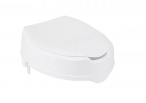 Drive Medical Raised Toilet Seat with Lock and Lid - Standard Seat - 4"