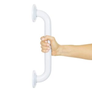 Vive Health White Finish Metal Grab Bar 