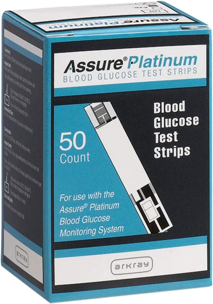 Platinum Blood Glucose Meter Test Strips