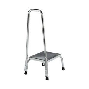 Chrome Step Stool With Handrail