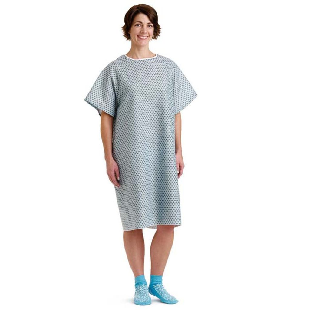 Adult Straight Back Tie Patient Gowns