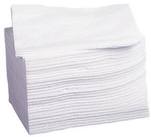 Deluxe Dry Disposable Washcloths, White