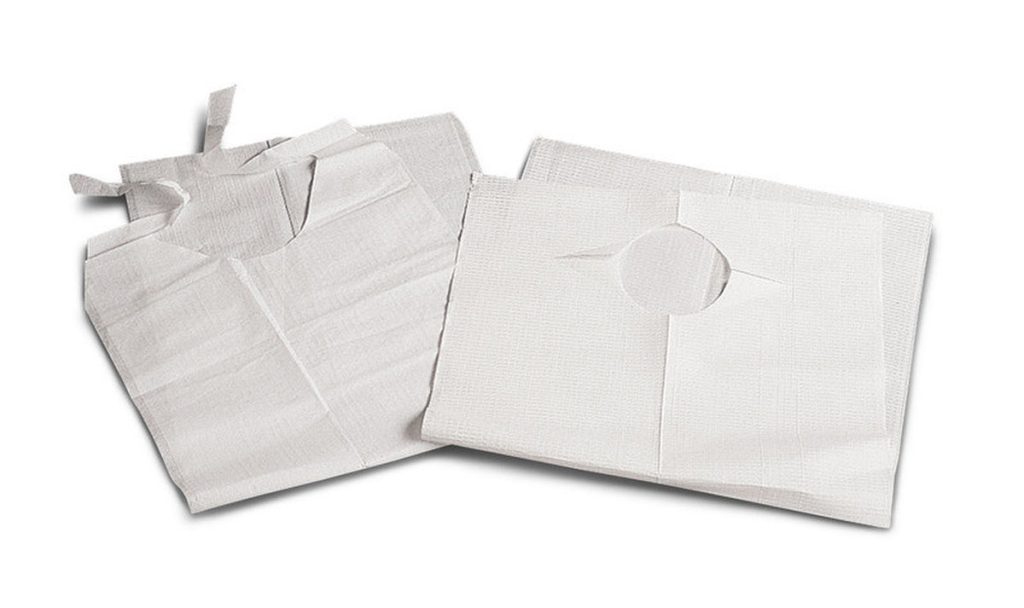 Disposable Tissue/Poly-Backed Adult Bibs