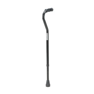 Offset Handle Bariatric Cane - Black